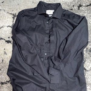 black button down